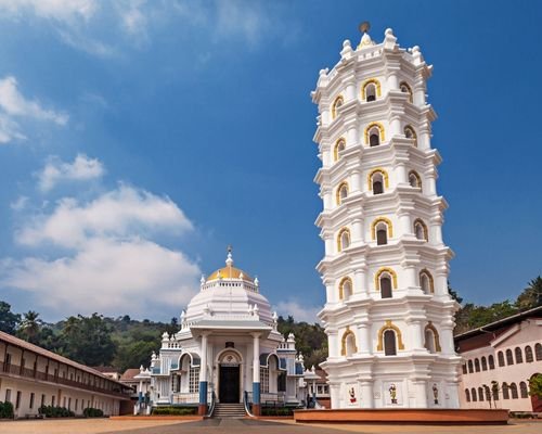 Shri Mangueshi Temple, a famous Hindu temple in Goa, India